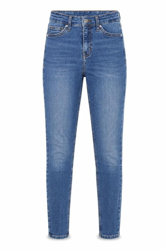 Topshop Women's Blue Skinny Jeans Size 8 Mid-Rise