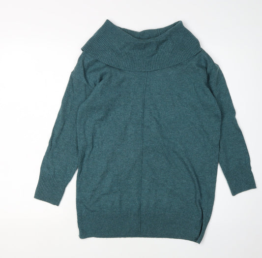 Monsoon Women's Green Cowl Neck Pullover Jumper S