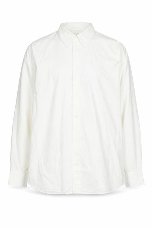 H&M Men's White Long Sleeve Button-Up Shirt L