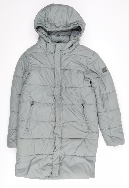 Regatta Girls Green Long Puffer Jacket 9-10 Years