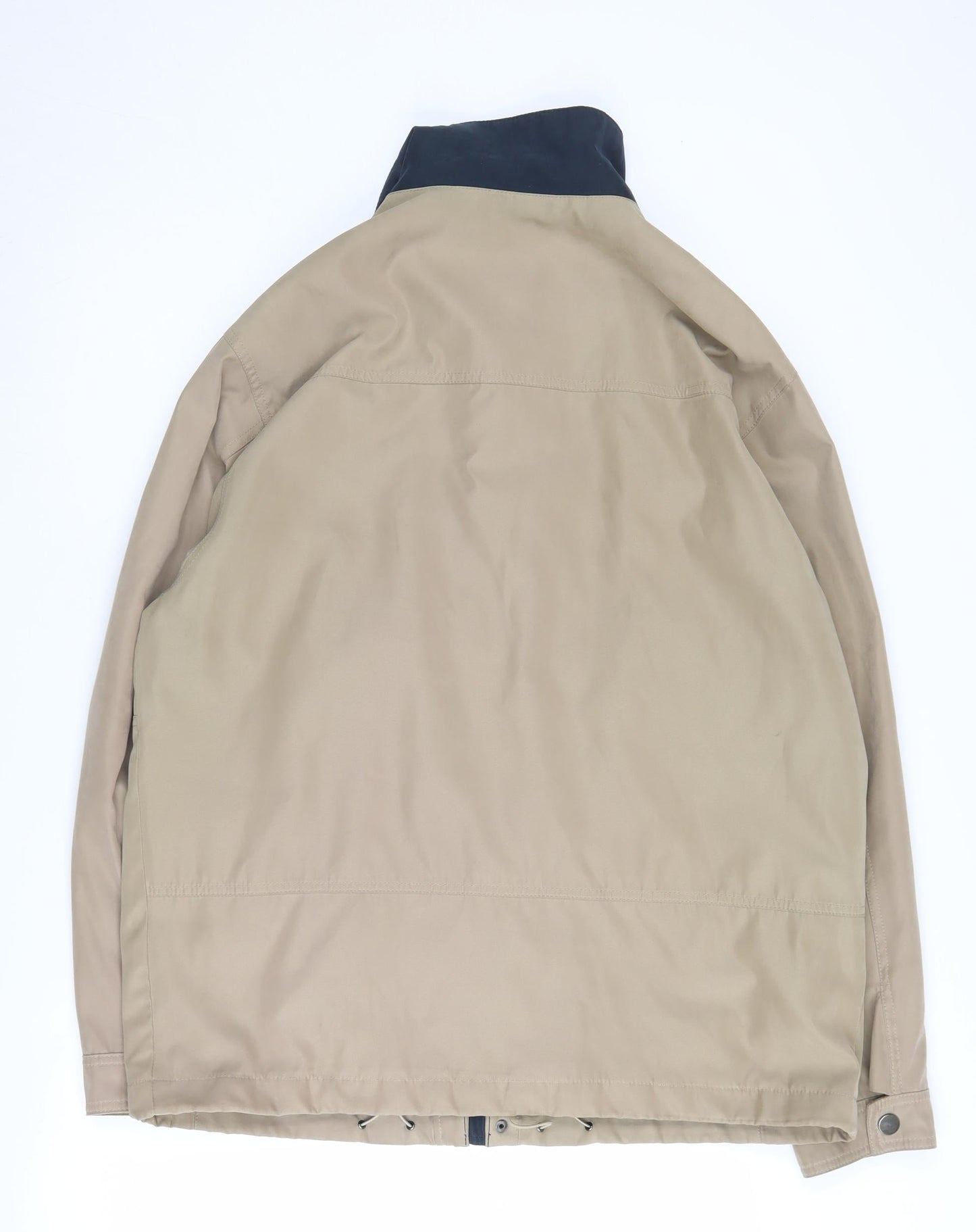 EWM Men's Beige Mid-Length Zipped Jacket M