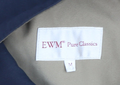 EWM Men's Beige Mid-Length Zipped Jacket M
