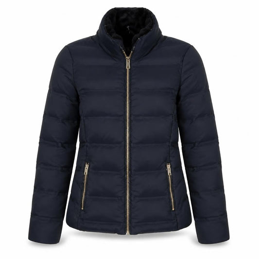 Zara Women's Black Puffer Jacket - Size 8