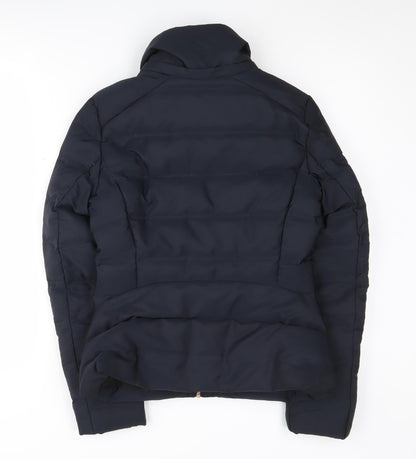 Zara Women's Black Puffer Jacket - Size 8