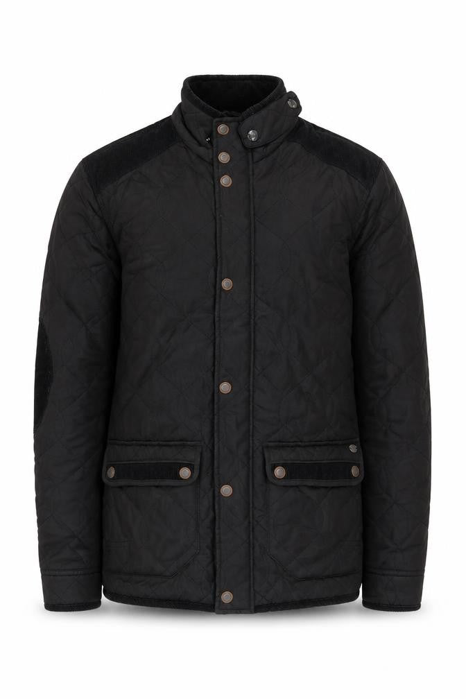 Next Men's Black Quilted Jacket S Casual