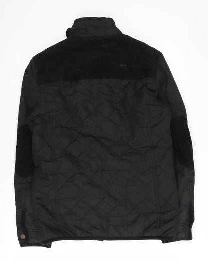Next Men's Black Quilted Jacket S Casual