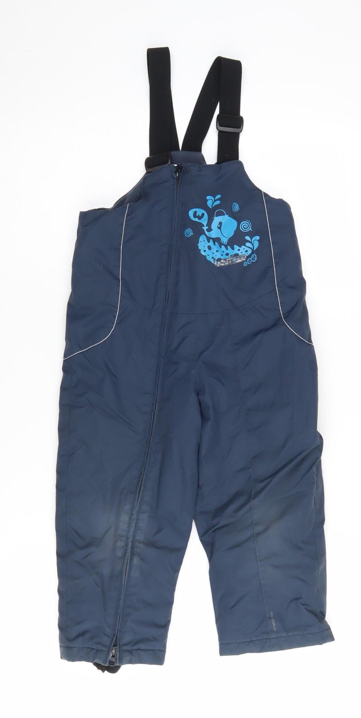 Additional front view of Wedze boys’ blue snow pants 4 years skiing trousers