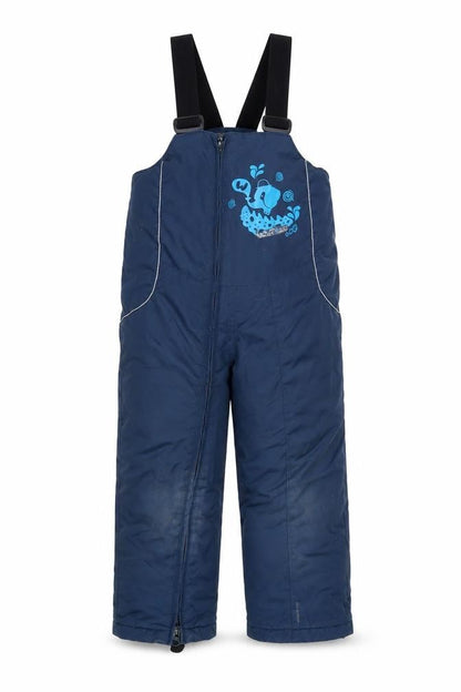 Front view of Wedze boys’ blue snow pants 4 years skiing trousers