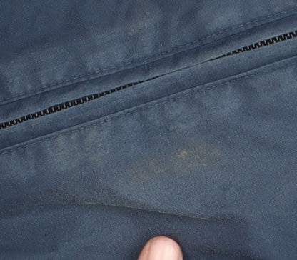 Close-up detail of Wedze boys’ blue snow pants 4 years skiing trousers