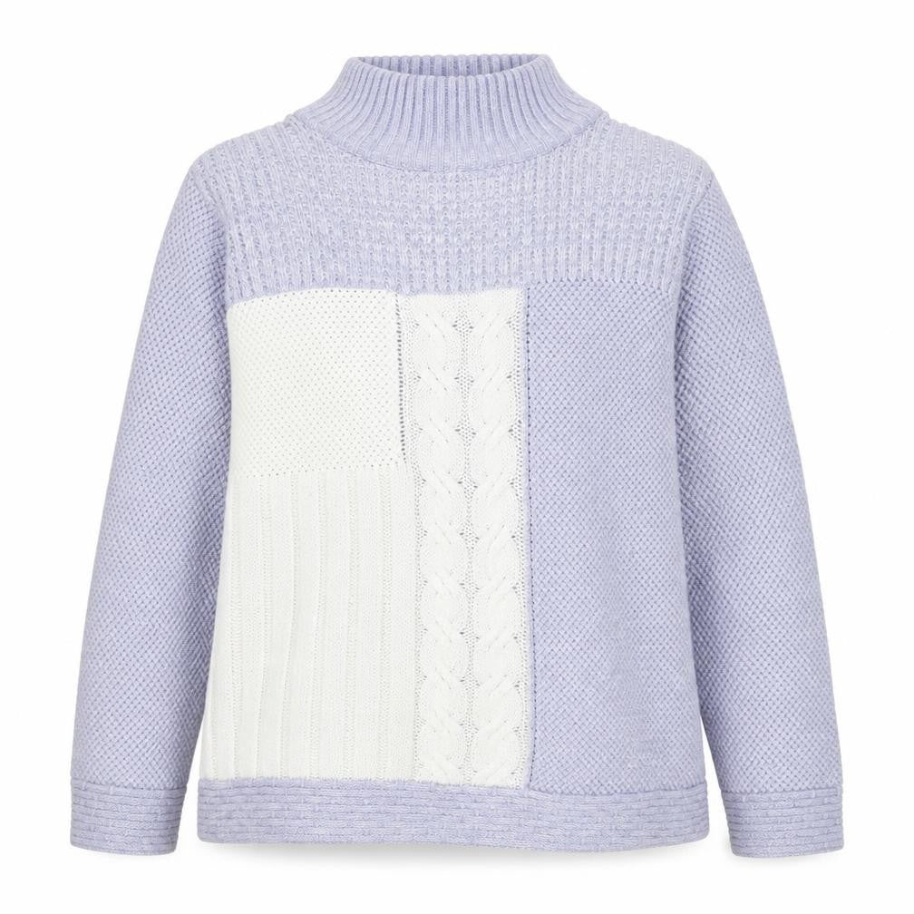 Damart Women's Multicoloured XL Mock Neck Pullover Jumper
