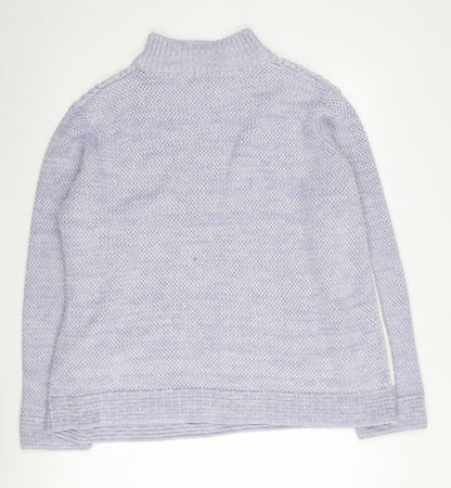 Damart Women's Multicoloured XL Mock Neck Pullover Jumper