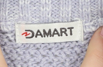 Damart Women's Multicoloured XL Mock Neck Pullover Jumper
