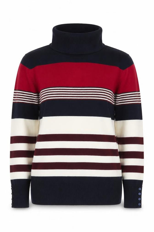 Isle Women's Multicoloured Roll Neck Pullover L