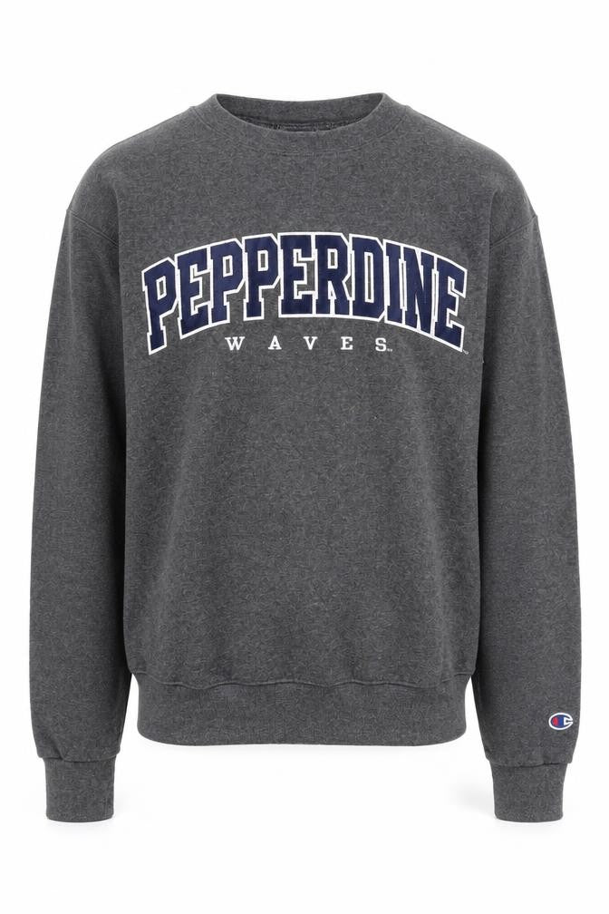 Champion Men's Grey College Sweatshirt Logo Pullover Size S