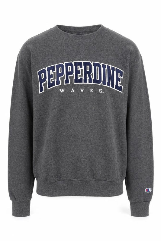 Champion Men's Grey College Sweatshirt Logo Pullover Size S