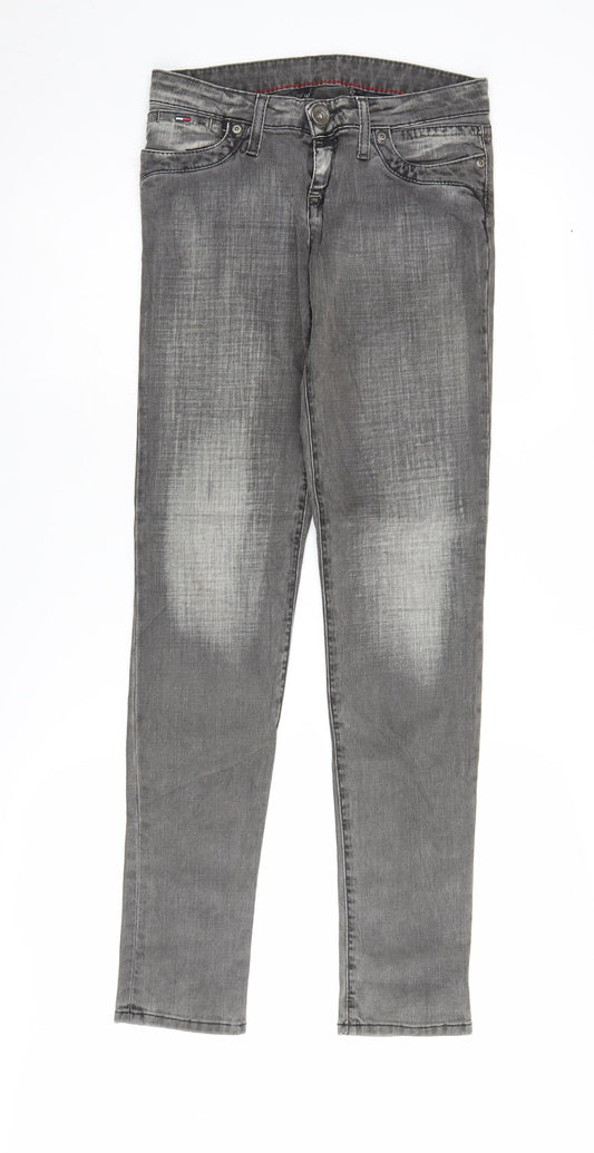 Tommy Hilfiger Men's Grey Straight Jeans, Size 26