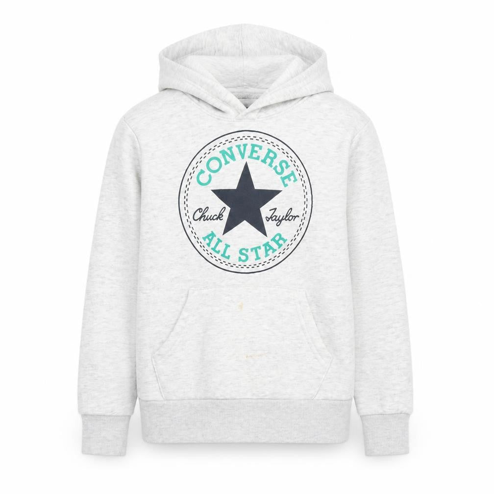 Converse Boys Grey Hoodie S Graphic Print Pullover