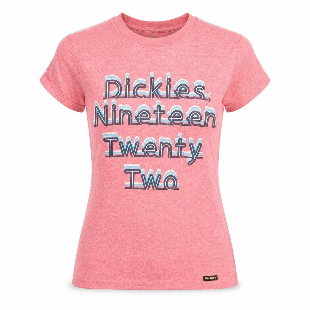 Dickies Women's Pink Retro T-Shirt, Size M, Casual Wear