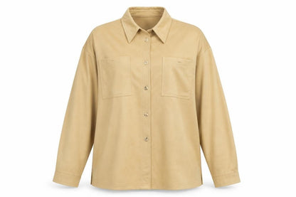 Wallis Women Beige Button-Up Shirt, Size 12, Casual
