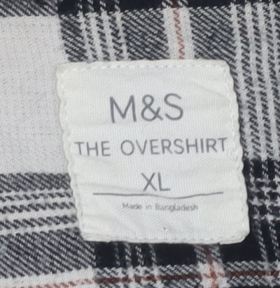 Marks and Spencer Men's XL Plaid Overshirt Jacket