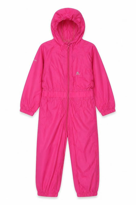 Trespass Girls Pink Waterproof Jumpsuit 3-4 Years - Outdoor Activewear