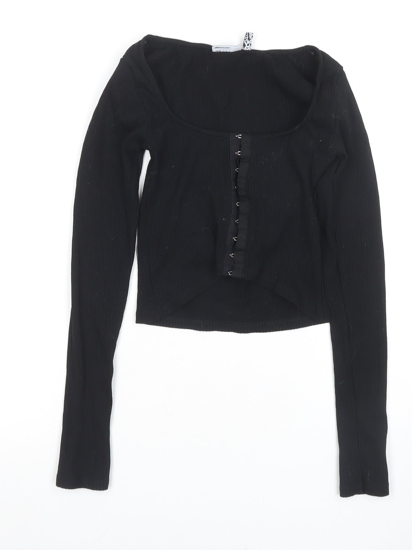 ASOS Women's Black Cropped Blouse Size 6