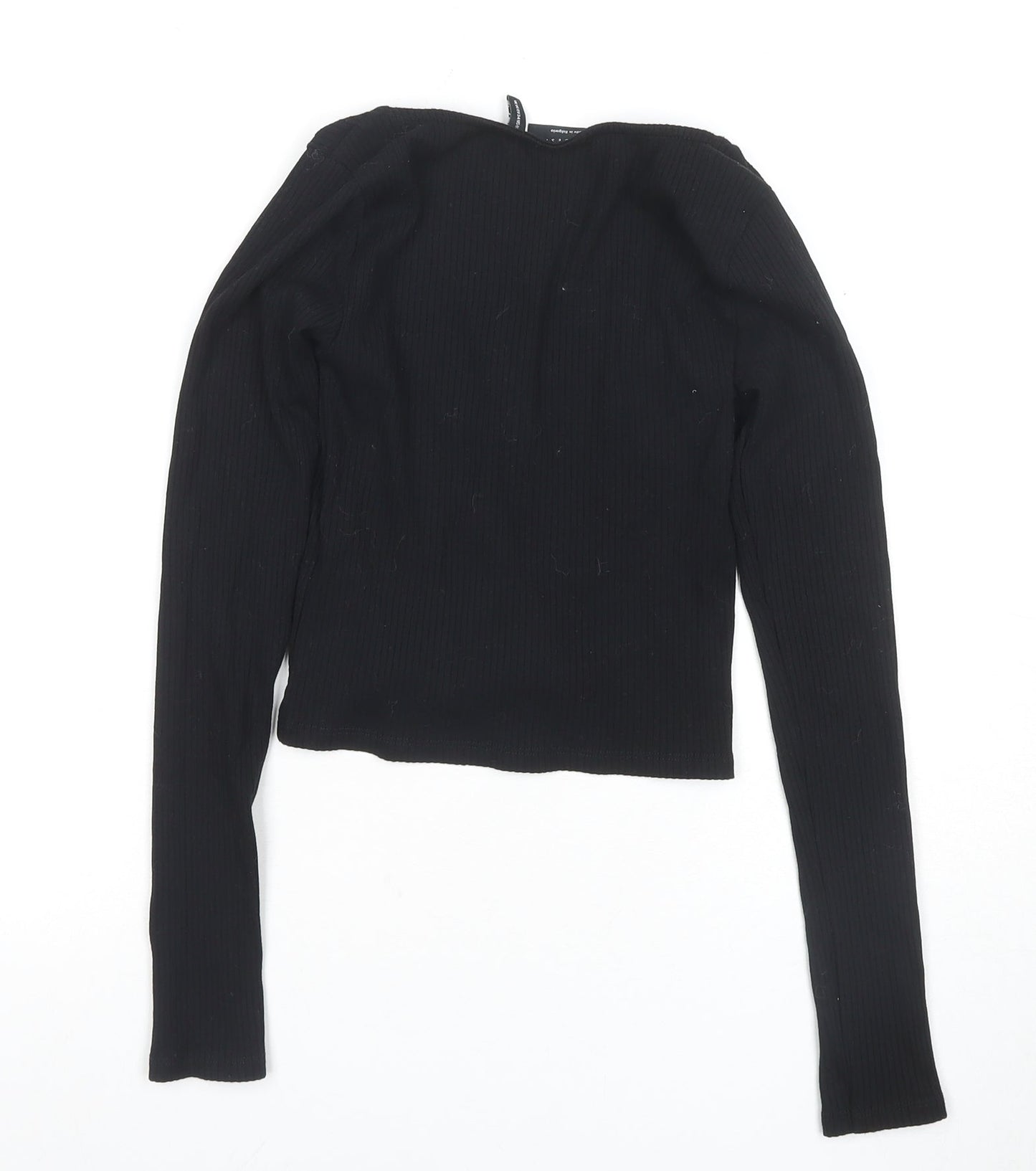 ASOS Women's Black Cropped Blouse Size 6