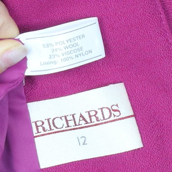 Richards Women's Pink Double-Breasted Suit Jacket