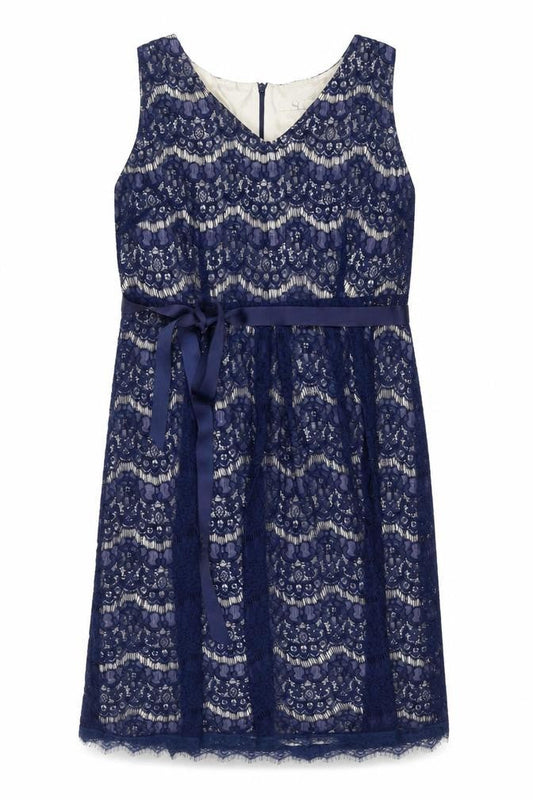 BHS Women’s Blue Sleeveless Lace Dress Size 20