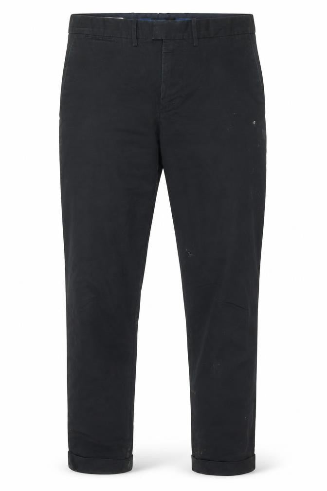 Mango Men's Black Chino Trousers, Size 34, Regular Fit