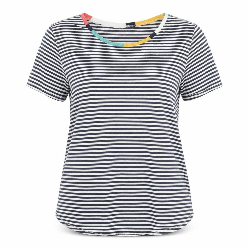 Loft Women's Multicoloured Stripe T-Shirt, Size L