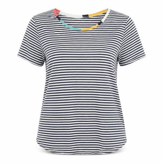 LOFT Women's Multicoloured Stripe T-Shirt, Size L