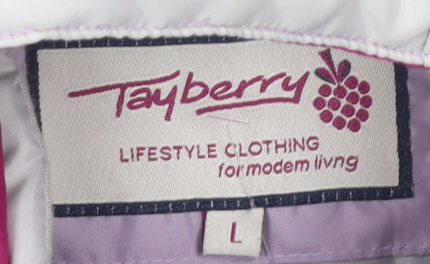 Tayberry Women's White Hooded Puffer Waistcoat, L, Casual