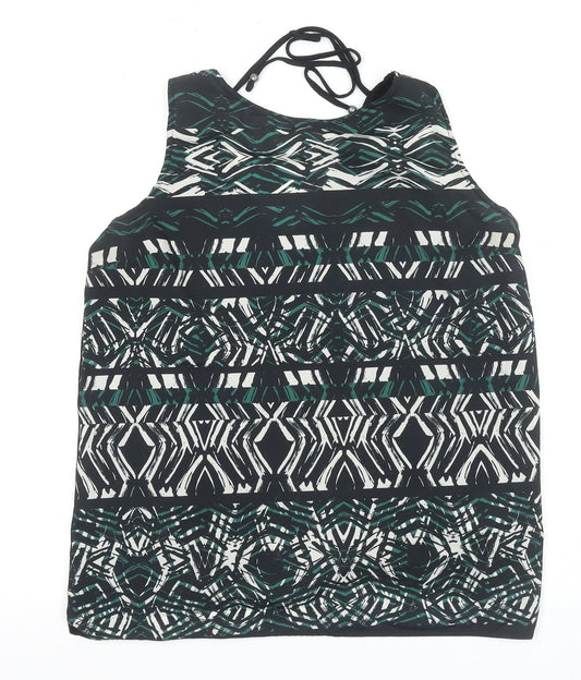 Warehouse Women's Multicoloured Geometric Tank Top Size 14