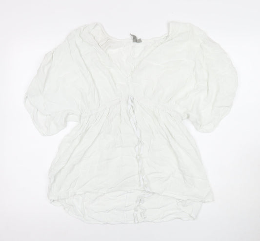 ASOS Women’s White Cotton Tunic Blouse Size 12