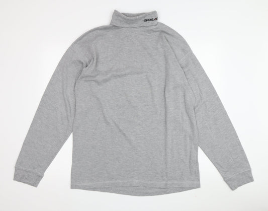 Gola Men's Grey Roll Neck Long Sleeve Top XL
