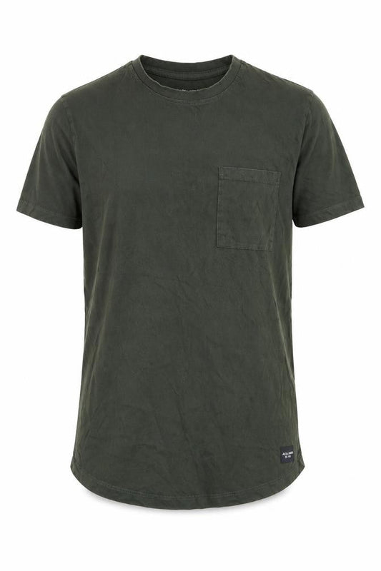 Jack & Jones Men's Green Crew Neck T-Shirt, Size S