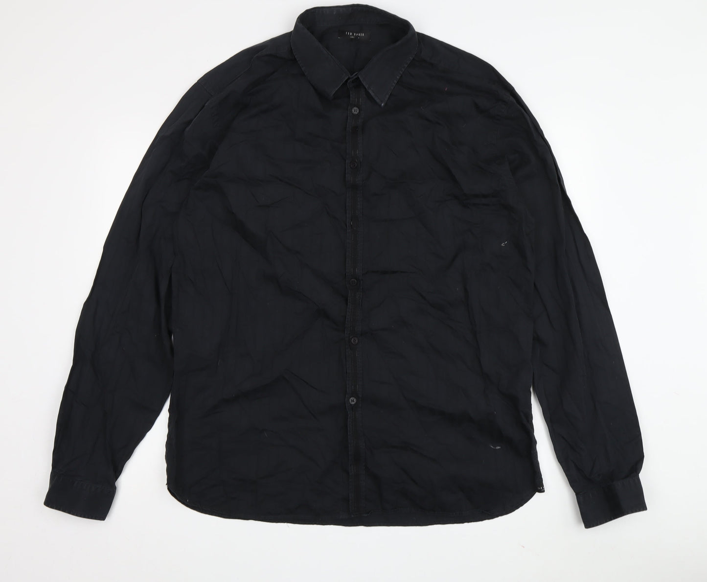 Ted Baker Men's Black Long Sleeve Button-Up Shirt