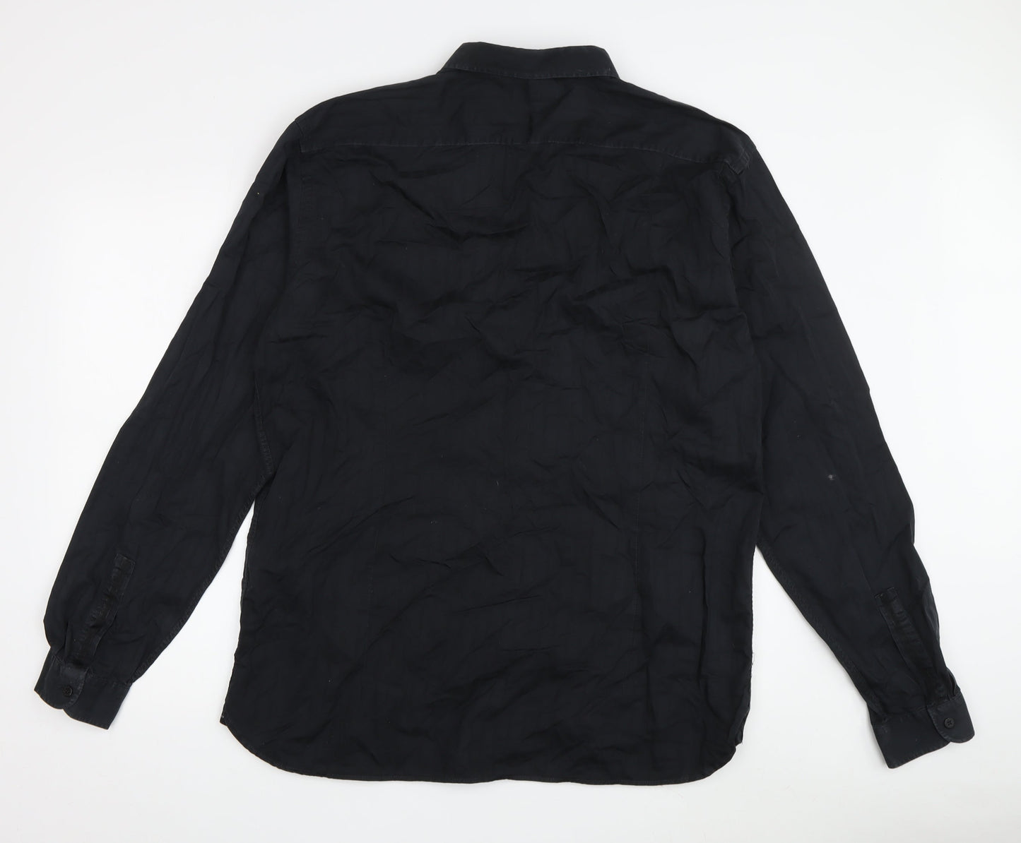 Ted Baker Men's Black Long Sleeve Button-Up Shirt