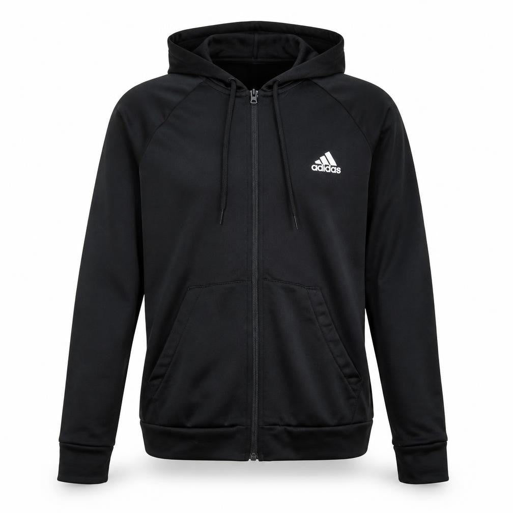 Adidas Boys Black Full Zip Hoodie Size S