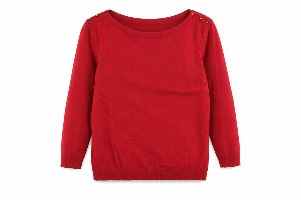 Monsoon Women's Red Pullover Jumper Size 10 Boat Neck