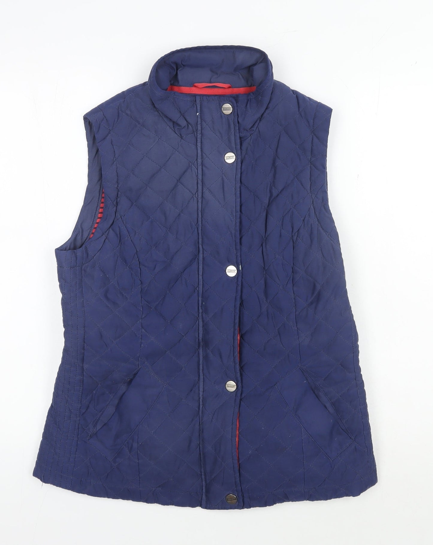 Marks and Spencer Women's Blue Quilted Waistcoat M