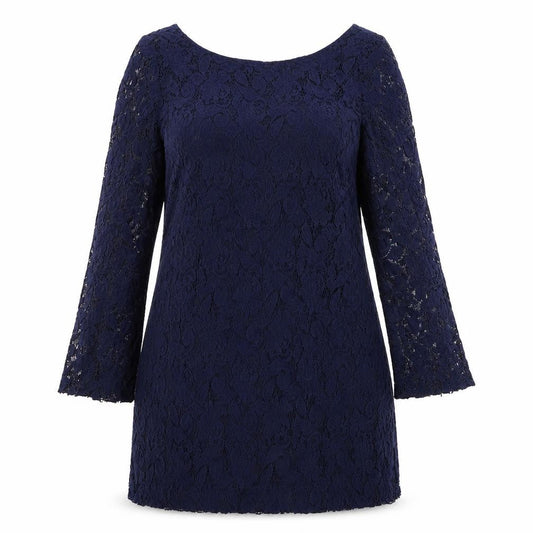 Zara Women's Blue Shift Dress, Size 12, Party-Perfect
