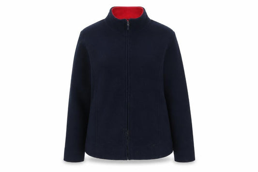 EWM Women's Black Fleece Jacket M Full Zip Casual