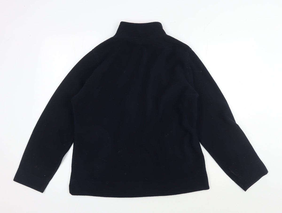 EWM Women's Black Fleece Jacket M Full Zip Casual