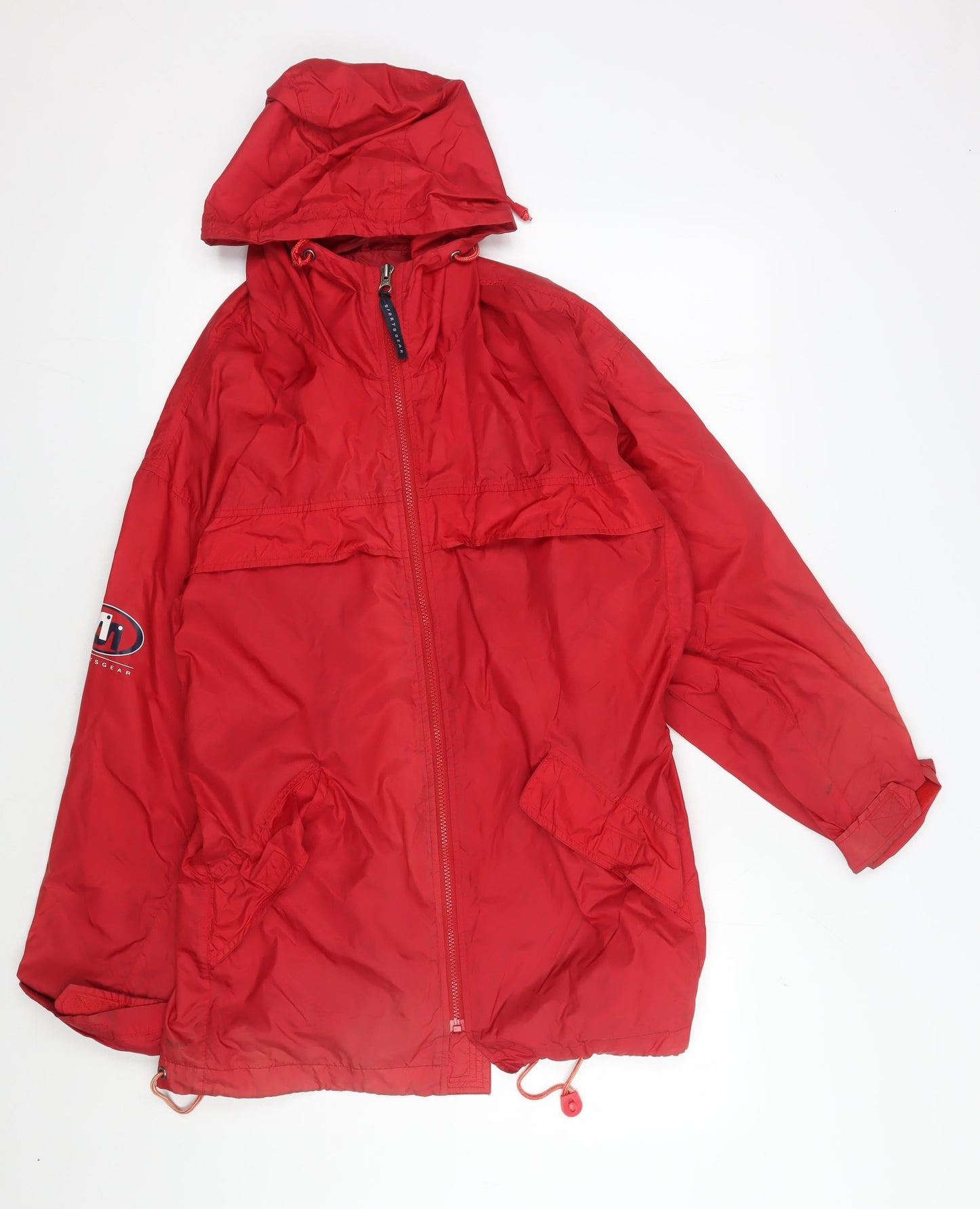 Joie de Vivre Men's Red Windbreaker Jacket M