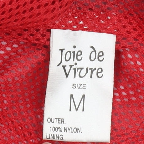 Joie de Vivre Men's Red Windbreaker Jacket M