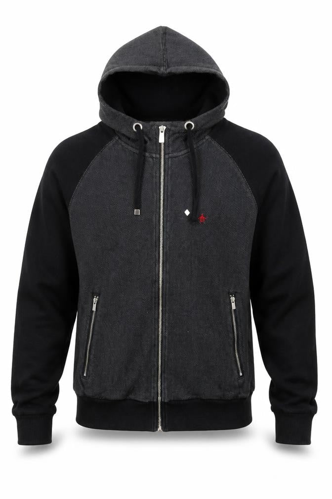 Penguin Men's Black Full Zip Hoodie S
