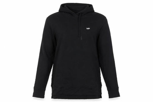 MP Black Pullover Hoodie, Unisex M, Lightweight Jersey
