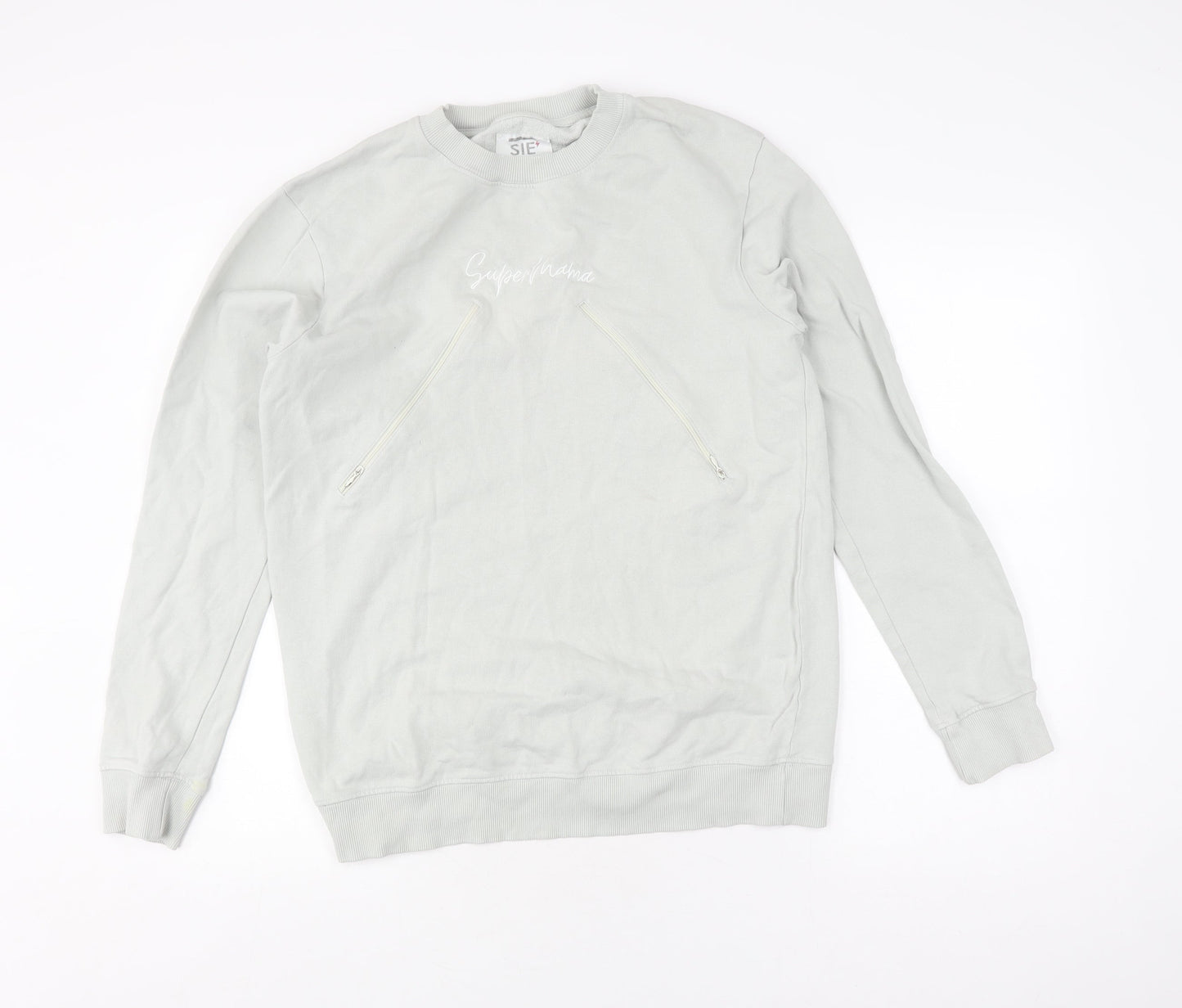 Sienna Women’s White Pullover Sweatshirt, Size 14